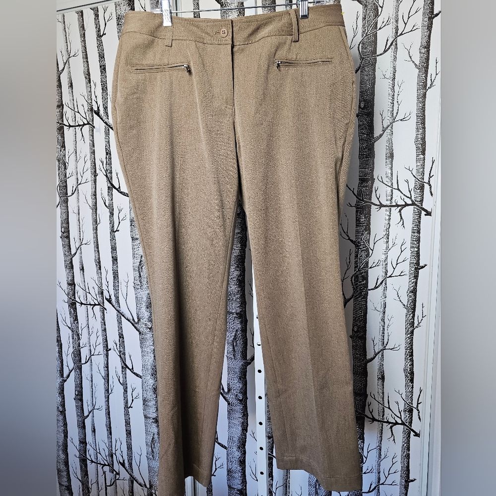 Talbots Heritage Brown Dress Slacks/Trousers/ Pants New - Size 14W
